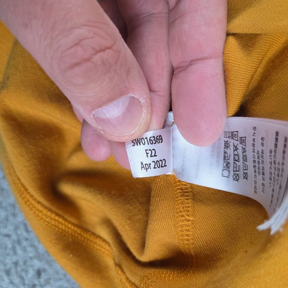 Smartwool Merino 250 Base Layer Top Women XS Yellow Crew Neck Long Sleeve Winter - Picture 7 of 9